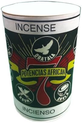 Original Botanica 7 African Powers Incense Powder Spiritual Healing Cleansing Protection Smudge Powdered Incense for Love, Money, Good Luck