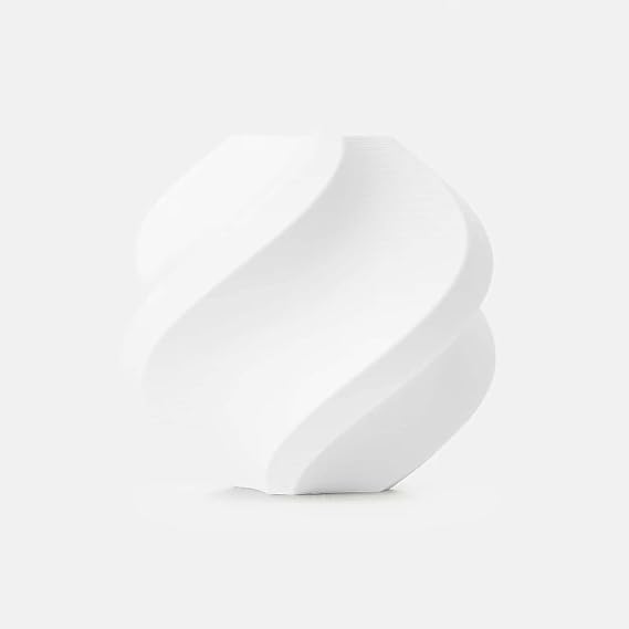 1.75MM PLA Lite Refill Filament High Toughness High Speed &Easy Printing Eco Friendly with RFID for Bambu Lab A1,X1,P1 AMS 1KG +/- 0.03mm (Without Spool) (White 16103)