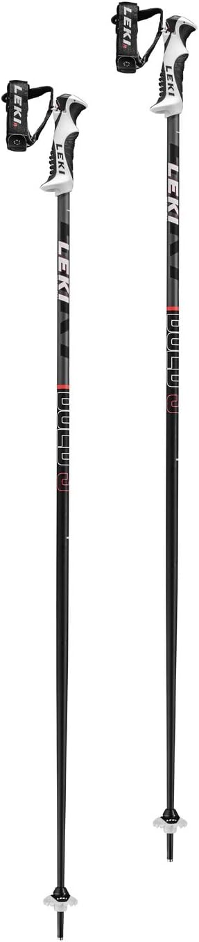 LEKI Bold S Lightweight Aluminum Ski Poles for Alpine Skiing