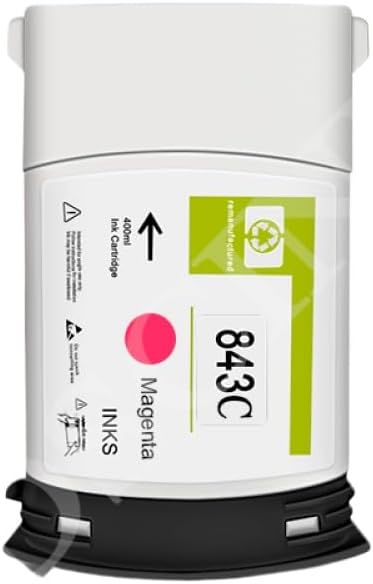 Ink Cartridge 400ML Compatible with PageWide XL4000 4100 4500 5000 5100 with Pigment Ink Model 843C 843 C(843C M)