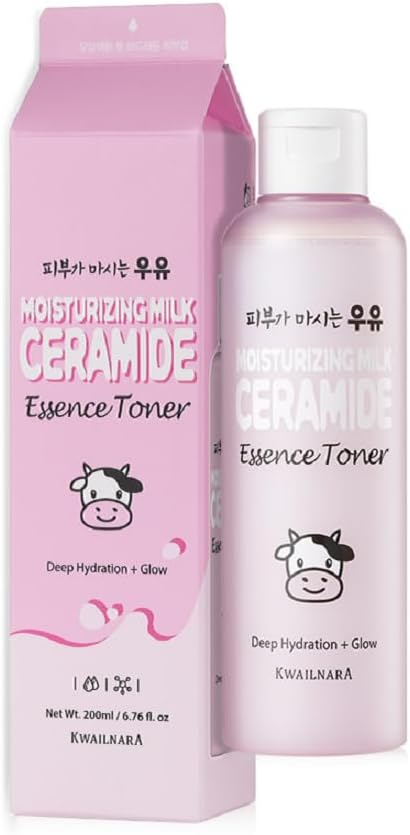 KWAILNARA Ceramide Milk Moisturizing Face Toner (6.76 Fl Oz) Korean Toner for Barrier Repair & Deep Hydration | Milk Protein, Shea Butter & Royal Jelly