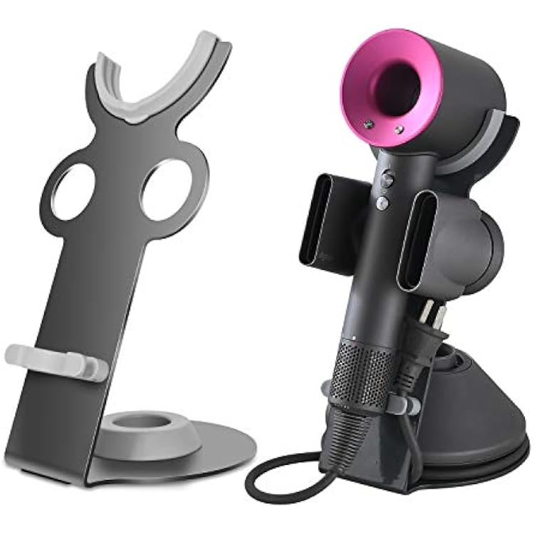 Hair Dryer Stand Holder for Dyson, Bathroom Hair Dryer Organizer Stand for Dyson Supersonic Hair Dryer and Accessories, for All Dyson Supersonic Models