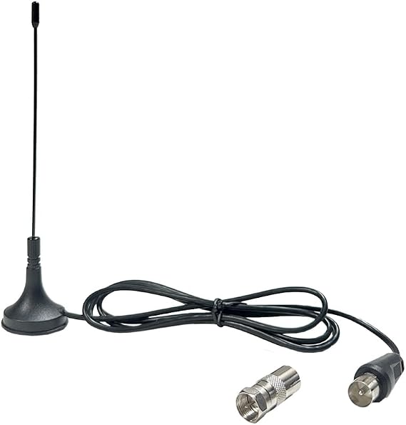 Mini Portable TV DTV DVB-T DAB FM Antenna with 5 dB Gain + Magnetic Base