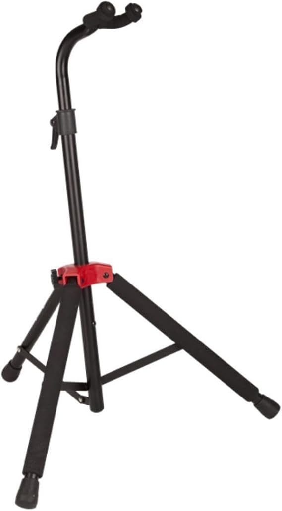 Fender Deluxe Hanging Guitar Stand, Adjustable Neck Yoke, Heavy Duty Metal | Metal Construction, Can Support Acoustic, Electric, and Bass Guitars, Padded Support