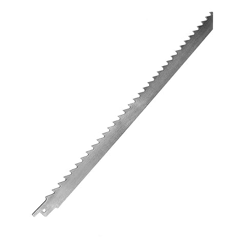 Badem10 Tilki Kuyruğu Kılıç Et Kemik Kesme Testeresi Paslanmaz Çelik Bıçak Buz Kesme Bıçağı Ağzı Ucu 30 cm