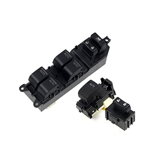 HIGH FLYING for Toyota Tacoma 2012-2015 LED Lighting Power Window Switch Control with Auto UpDown Front Door Blue Lighted