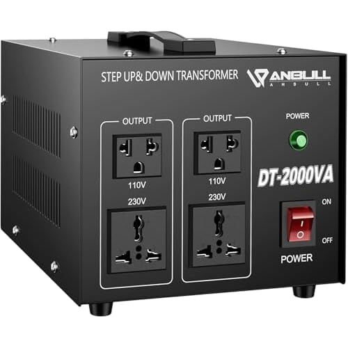 ANBULL DT-2000W Voltage Transformer Converter, 110V to 220V, 220V to 110V Step UpDown Power Converter, Heavy Duty Voltage Converter 50-60Hz