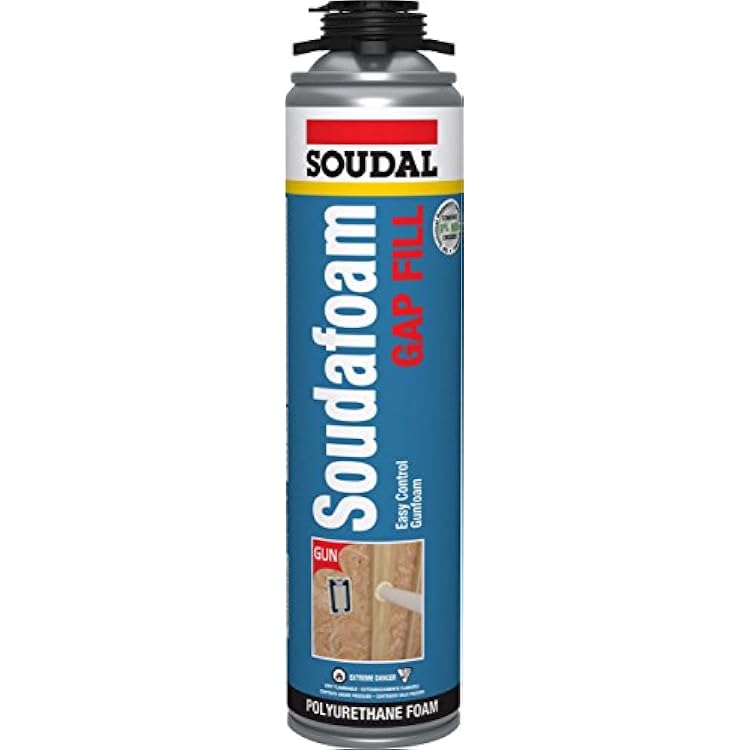 Soudal 460800 Soudafoam Gap Fill High Expansion, Gun Foam, Champagne