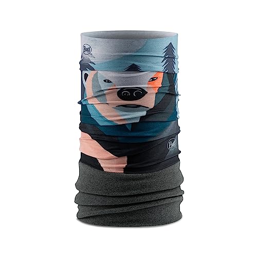 Buff Junior Polar Fleece Neck Gaiter, Headband & Winter Neck Warmer, Ski Mask & Face Shield, Balaclava, Izzly Multi, One Size