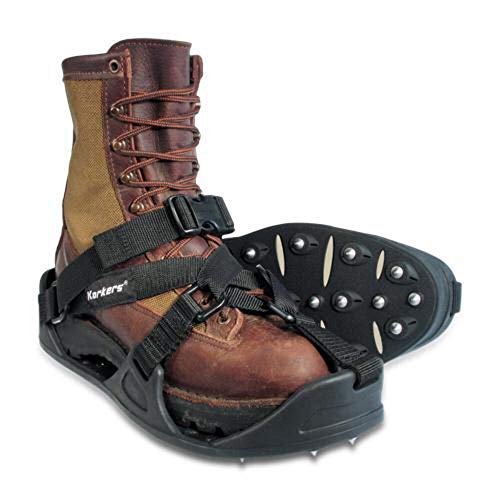 Korkers WorkTrax Overshoe Cleats for Work Boots - 28 Push-Through Steel Spikes