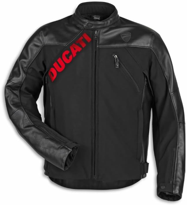 Ducati Logo C1 Leather-Fabric Jacket