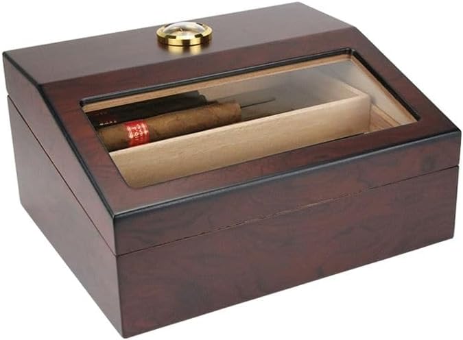 Brown Glazed Humidor Cigar Box Rc11