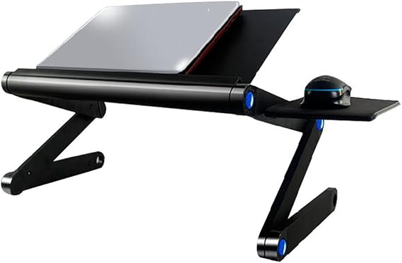 Portable Adjustable Laptop Desk Stand - for TV Bed Sofa PC Notebook Table Desk Stand with Mouse Pad