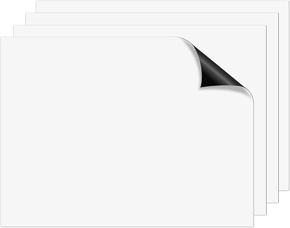 Dry Erase White Magnetic Sheets - 9" X 12" - Magnetic White-Board Write on Wipe Off Sheets - The Best Flexible Dry Erase Sheets ON The Market! (1)