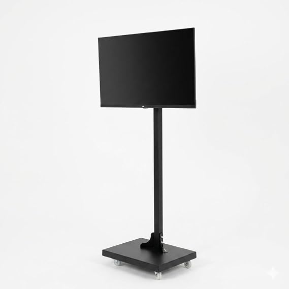 Ayarlı Tv Standı – Tekerli Tv Askısı – Hareketli Tv Standı – 22″ – 43″ Tv Ile Uyumlu – Metal