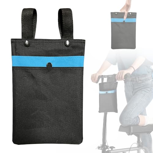 EDWERD Knee Walker Carrying Bag - Universal Foot Recovery Scooter Handlebar Pouch Storage Tote for Knee Scooter, Rollator, Wheelchair, Bike