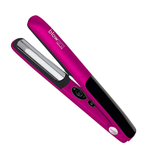 blowpro Pink Edition Professional Salon Flat Iron, 1 Titanium Plates, 180- 425F Temp Range, Non-Slip Grip, Rapid Heat Tech, Digitial Display, Adjustable Shut-Off,  wFree Full-Size Hairspray!