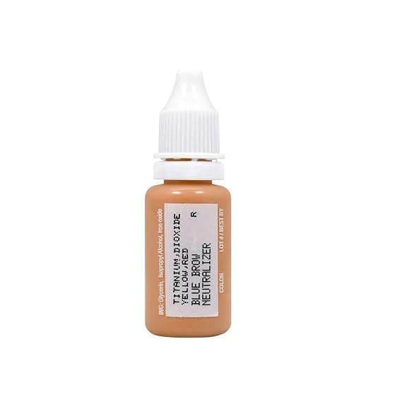 Biotouch - Blue Brow Neutralizer Pigment 15mL Bottle, PMU Corrector
