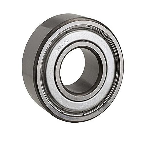 NTN Bearing 6206Z Single Row Deep Groove Radial Ball Bearing, Normal Clearance, Steel Cage, 30 mm Bore ID, 62 mm OD, 16 mm Width, Single Shielded, Open One Side