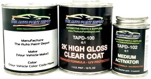 Auto Paint Depot Touch Up Paint for Land-Rover Discovery,Discovery Sport,Evoque,Range Rover,Range Rover Sport,Velar-Gallium Silver Metallic 1BN/MVU/2213 (All Years) One Pint with Clear Coat