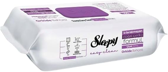 Sleepy Easy Clean Orkide Bahçesi Yüzey Temizlik Havlusu Mendili 100 Yaprak