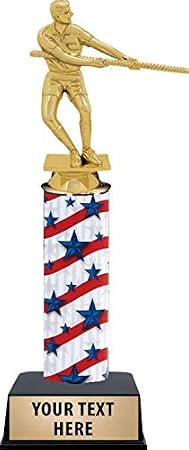 11 Inch Tug of War Trophies, Tug of War Games Trophy with Custom Engraving and Perfect for Tug of War Awards Prime