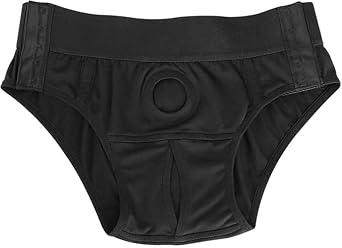 Unisex Underwear Comfortable and soft Belts Strapless Underwear Brief - Harness Wearable Strapless Harnesses panties Black