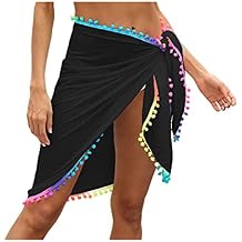 Women's Bikini Cover Up Sheer Chiffon Swimsuit Beach Wrap Dress for Ladies