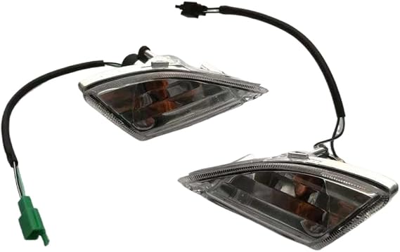 Front Turn Light Set Compatible With Haojue AN125 AN125 HJ125T-8 AN 125cc HJ125T-7(Left and right)