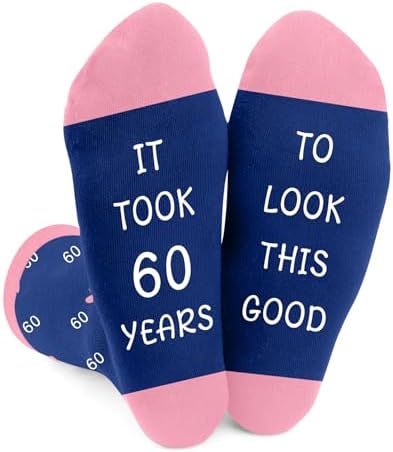 60th Birthday Gifts for Women,Mom Sister Best Friend Wife Girlfriend Grandma Birthday Gifts for Her,Novelty Socks