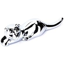 YOY Chinese Zodiac Signs Stainless Steel Chopsticks Rest or Dinner Spoon Stand Fork and Knife Holder Set of 2,Tiger