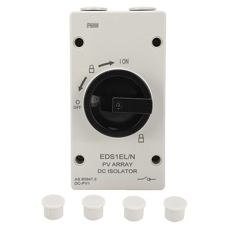 Topyond PV DC Quick Disconnect Switch, 32A IP66 Waterproof Solar 1000V