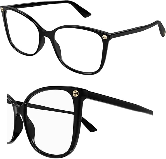 Gucci GG0026O Designer Fashion Eyeglasses Stylish Square Frame Eyewear with Luxury eSHADES Kit - Embrace Sophistication and Elegance