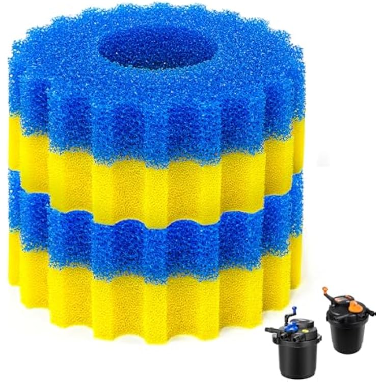 Filter Sponge Replacement for VIVOHOME Pond Filter 15801840 GPH or SUNSUN CPF-25003500 Pond Filter Parts Compatible with VEVORVIVOGROW 15801840GPH Foam Media Pad Replacement Parts for Koi Ponds