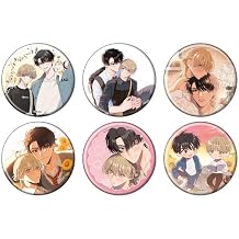 Asahi Kunha High School Student 01 (Official & Drawn Illustration) Can Badge Complete Set, Box of 6