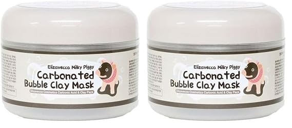 Elizavecca Milky Piggy Carbonated Bubble Clay Mask 3.38 Ounce (Pack of 2)