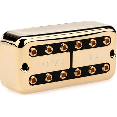DiMarzio Super DistorTron F-spaced Humbucker Pickup - Gold Cover with Black Insert