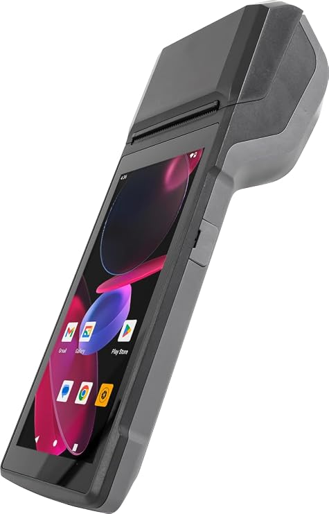POS PDA H10 Receipt Printer Android 13 and 58mm High Speed Thermal Printer 5.5 Touch Screen. Handheld Mobil Point of Sale Tablet. Scan 1D/2D/QR barcodes. Support 4G. 3GB Ram+32GB ROM
