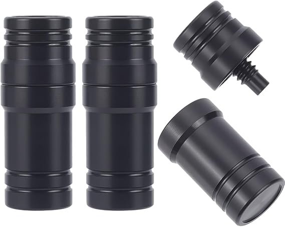 INFUNLY 3 Pair Billiard Stick Joint Protectors 5/16x14 Black Pool Cue Stick Protectors Threaded Joint Protectors Plastic Billiard Cue Accessories for Players Pool Billiard Cues Protect Your Cue Stick