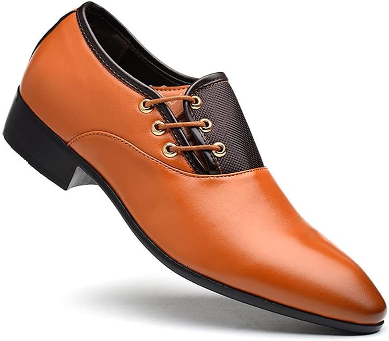 Men Business Casual Shoes - Men's Leather Shoes Formal Dress Oxford Soft Casual Shoes