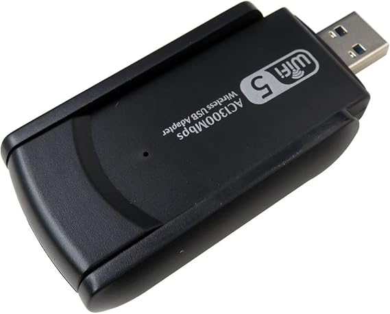 Wireless USB WiFi Adapter, 1200Mbps Dual 5Dbi Antennas 5GHz/2.4G WiFi Adapter for Desktop PC Laptop Windows XP/Vista/Linux/Win7/Win8/Win8.1/Win10/Win11