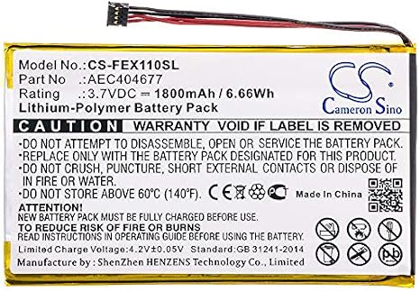 Cameron Sino Battery for Fiio FX1221, X1 ii PN:Fiio AEC404677 1800mAh / 6.66Wh