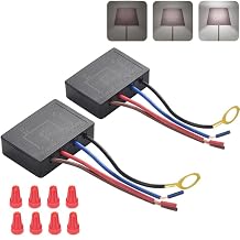 Touch Lamp Switch, Touch Lamp Control Module for Dimmer LED/Incandescent/Halogen Bulbs/Lamp, 3 Way Touch Light Sensor Replacement Switch,2Pcs