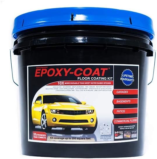 Floor Half Kit Gray Base- up to 250 sq.ft - for Garage Floors, Basement Floors, Concrete, and More