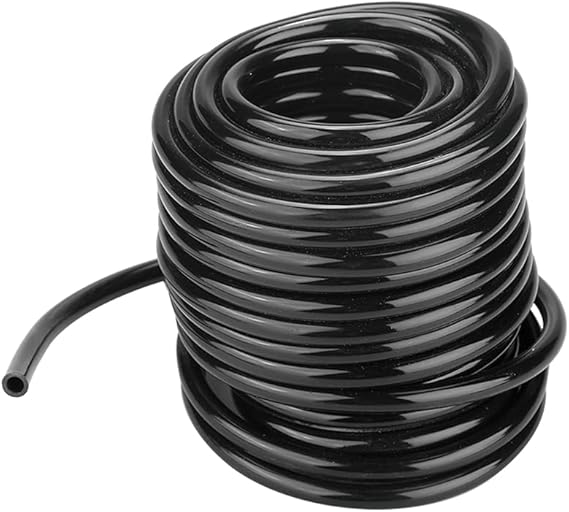 Garden Watering Tube, Water Tube Irrigation Hose Blank Distribution Tubing Line Drip Irrigation System DIY Agriculture Hydroponics Misting 1/4 inch for Greenhouse Flower Patio Lawn Vegetable(10m)
