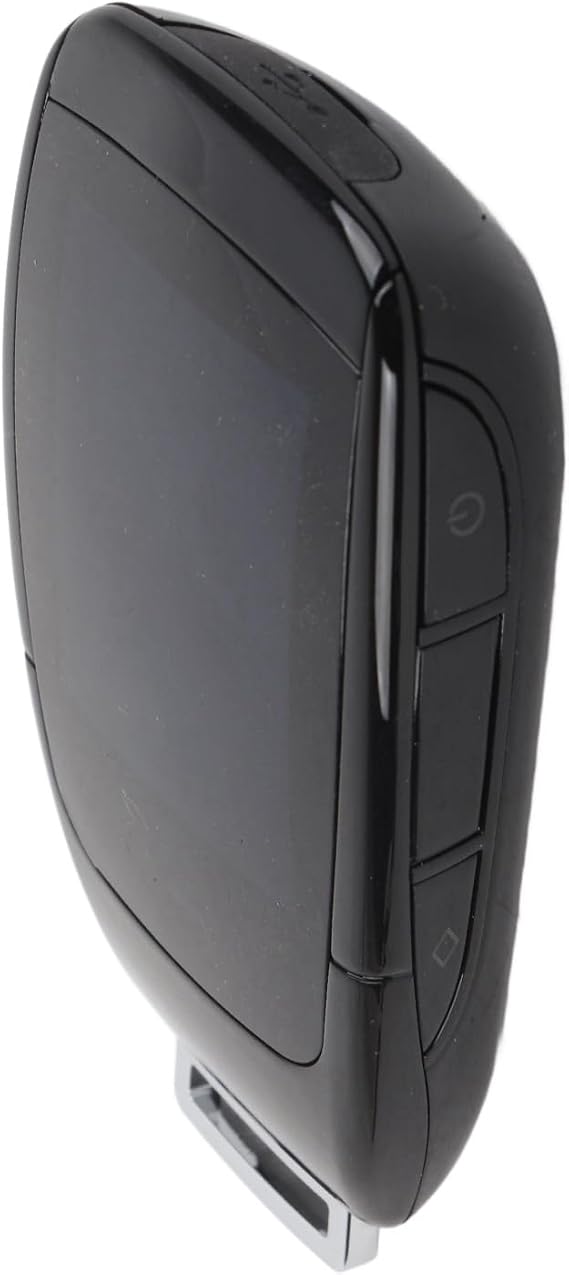 Universal TK900 LCD Touch Screen Smart Key Remote Keyless Entry for Start Stop Engine Button Aluminum Alloy ABS 2in (Black)