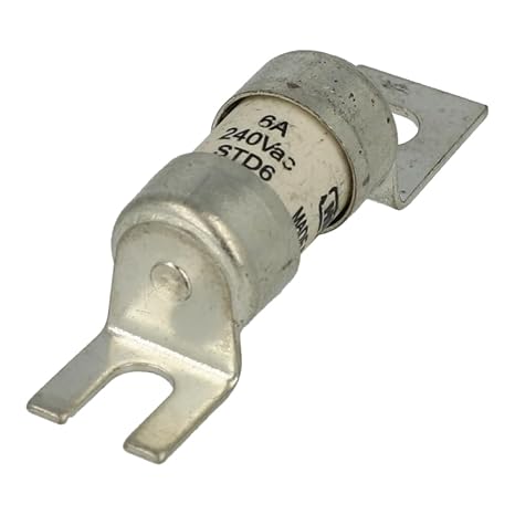 STD6 | BUSSMANN Fuse-Link, Low Voltage, HRC, 6 A, 240 VAC, 33KA, BS88, Bolted TAG, 12 X 47 MM