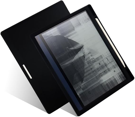 Fro Slim Silicone Back Cover for Onyx Boox Note Air 3C 3 C Case 10.3" eBook Soft Funda with Pencil Holder for Boox Note Air 2 Plus (Black)