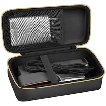 GWCASE Travel Steamer and Iron Carrying Case, Fits for DRFLASH/for Nesugar and Most Portable 2-in-1 Models Up to 10.25"x5"x4", Mesh Pocket for Accessories, Home & Travel Use (Black-Case Only)