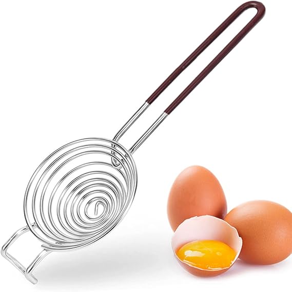 Egg Separator Egg Yolk White Separator Stainless Steel Egg White Yolk Sifting Filter Egg Divider Kitchen Tool for Baking/Cooking